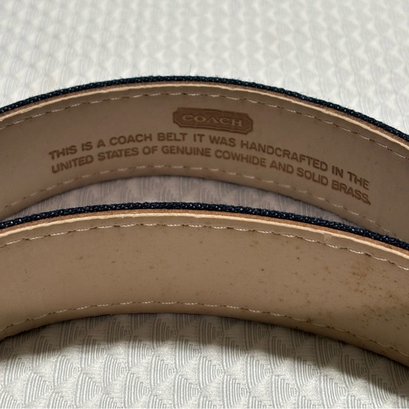 Coach vintage denim belt - Picture 5 of 9